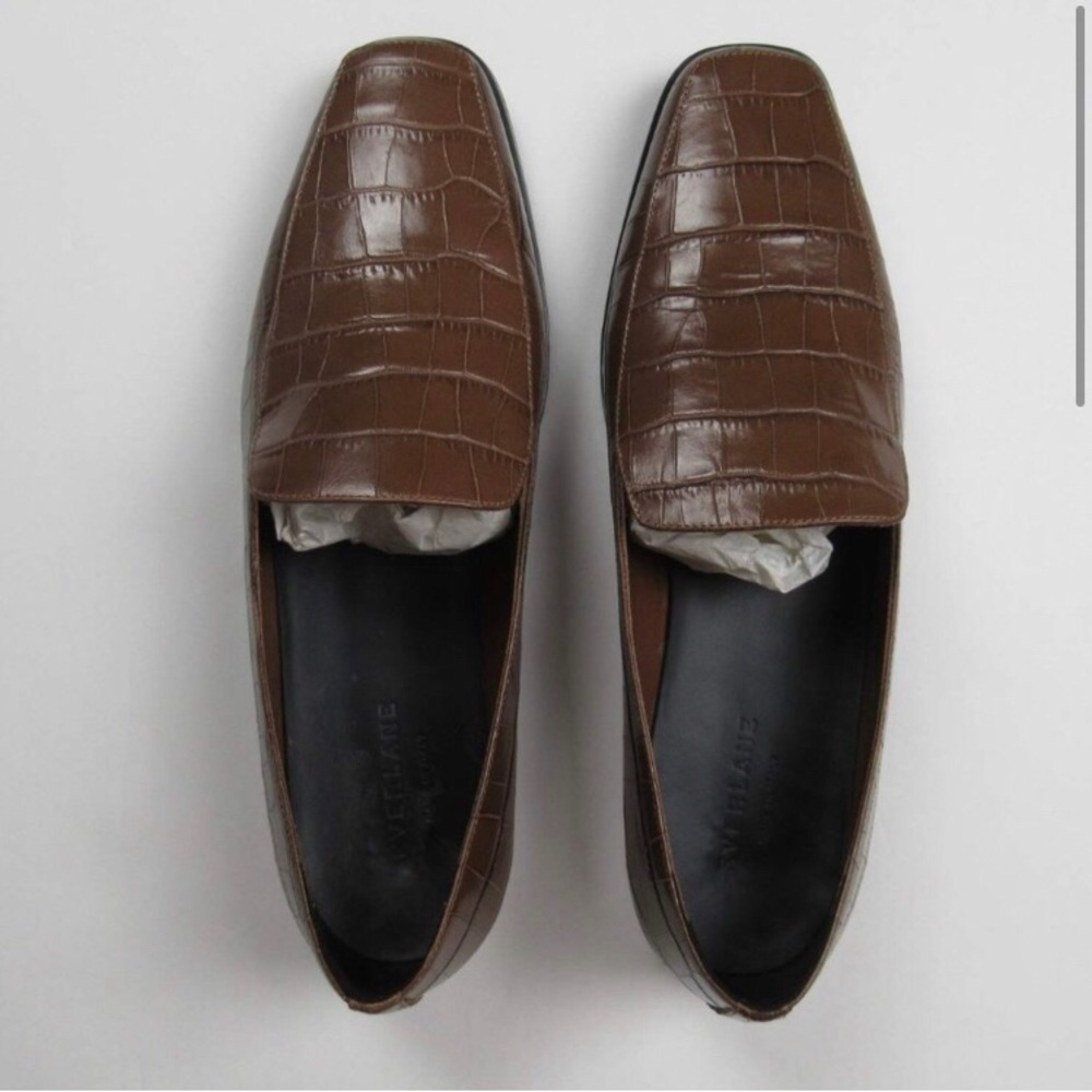 Everlane 90's Loafers in Brown Croc sz 9.5